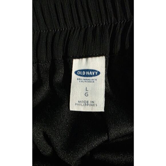 Chiffon Black Maxi Skirt Size L Elastic Waistband Old navy - Picture 4 of 7
